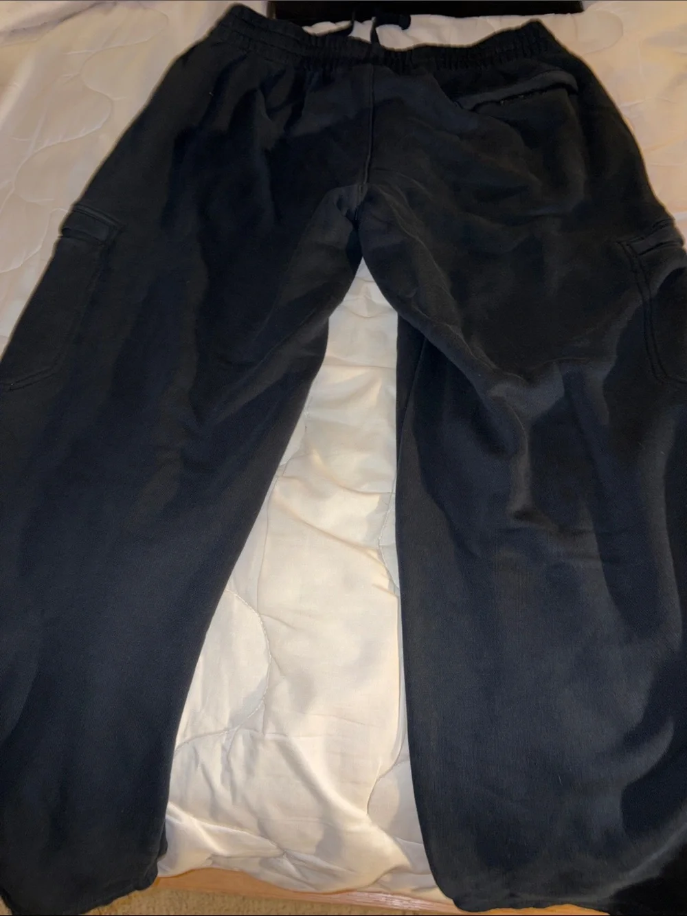 Nike Beige Mens Athletic Shorts with White Swoosh